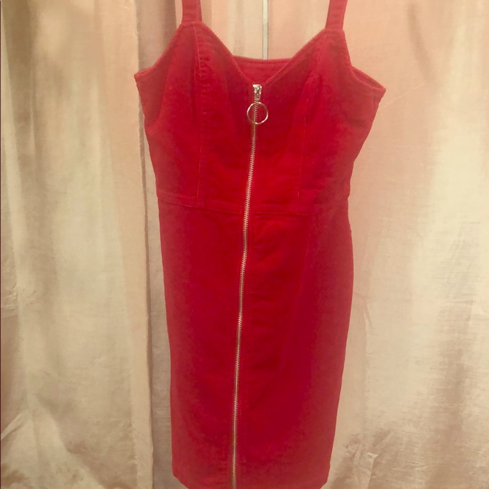Zip up bodycon dress